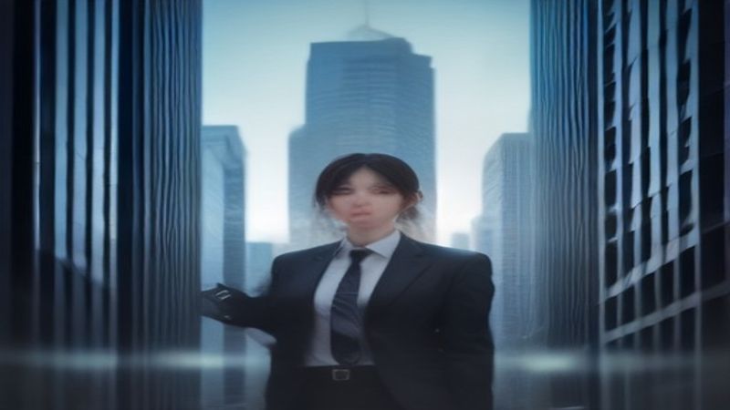 磁力熊办公区前台与联系方式展示墙